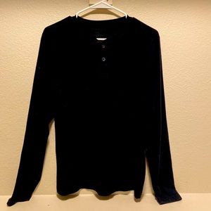 Black long sleeve Croft&Barrow shirt.